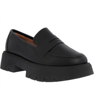 Mocassim Vizzano Plataforma Tratorado Pespontos Preto