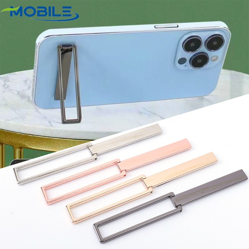 [Destaque] Suporte De Metal Autoadesivo Universal/Dobrável Para Celular Retangular Invisível Telefone Anel De Dedo/Acess