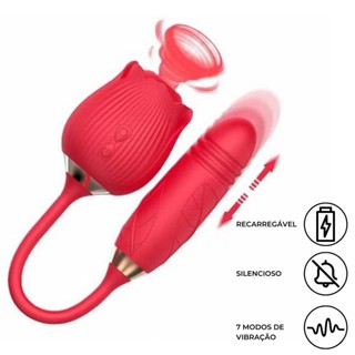 Vibrador Feminino Sugador Clitoriano Estimulador Seios Rosa Sex Shop Sexy