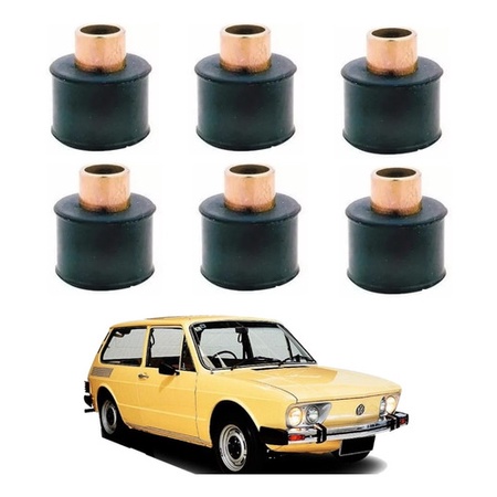 Bucha ( Jogo ) Borracha Amortecedor Fusca Brasilia Kombi em Oferta na Shopee