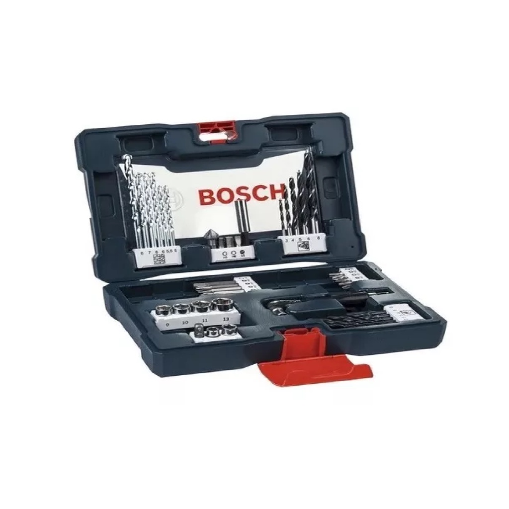 Jogo De Brocas Soquetes E Bits V-line 41 Peças Bosch