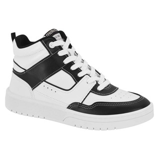 TENIS MOLECA CANO ALTO 5791103 - BRANCO/PRETO