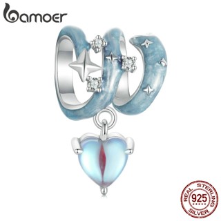 Bamoer 925 Sterling Sliver Charme Starry Night Pendant Acessórios Para Pulseira