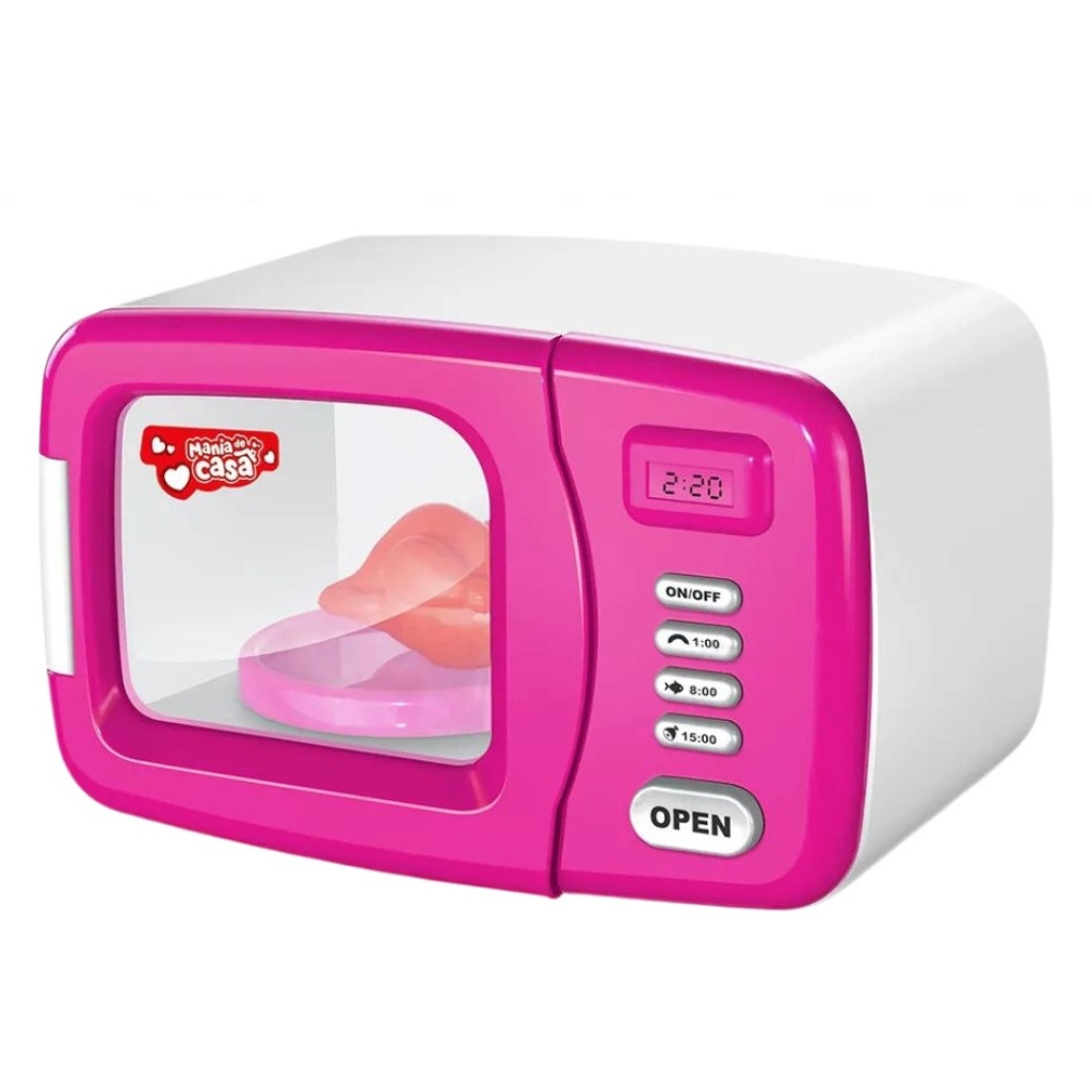 Brinquedo Micro-ondas Infantil Mania de Casa DMT6672 - DmToys
