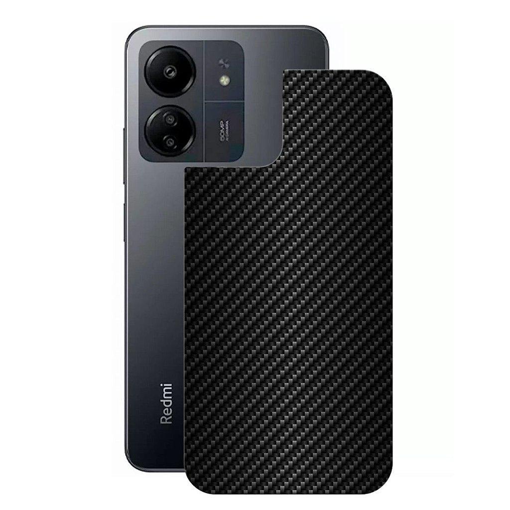 Película para Xiaomi Redmi 13c - Traseira de Fibra de Carbono Preta - Gshield