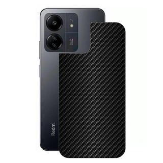 Película para Xiaomi Redmi 13c - Traseira de Fibra de Carbono Preta - Gshield em Oferta na Shopee