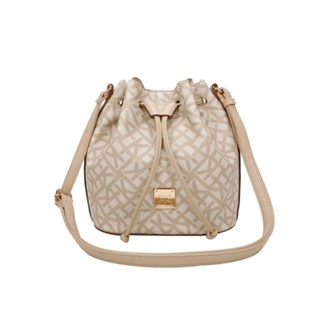 Bolsa Bucket Média Ss23 Monograma Tramado Cfk103 - Nude