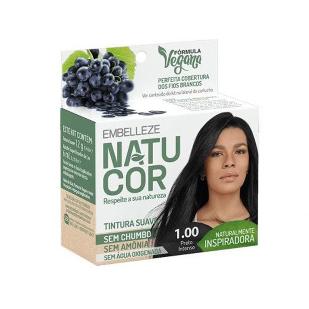 Tonalizante Natucor 1.00 Tucuma Preto em Oferta na Shopee
