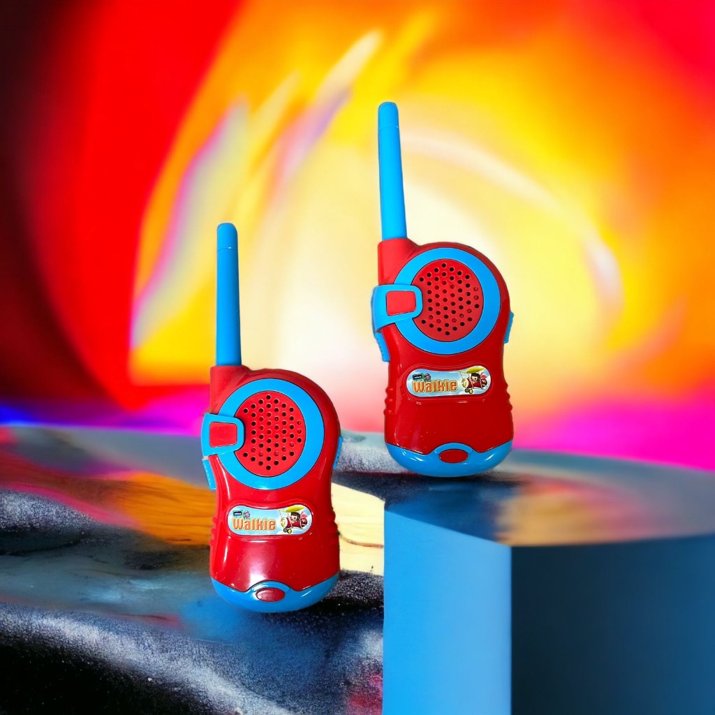 Kit Com 2 Walkie Talkie Rádio Comunicador Brinquedo Infantil