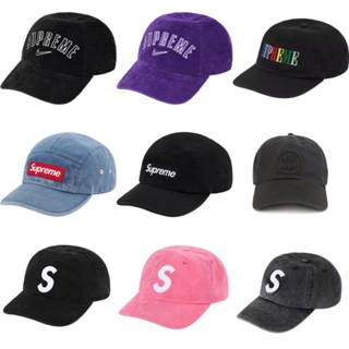 P3ta Versão Alta SUP Ventile Color-Blocking Camurça Chapéu de Camurça Corduroy Boné de Baseball Fivela de Couro Grande S Boné Lavado