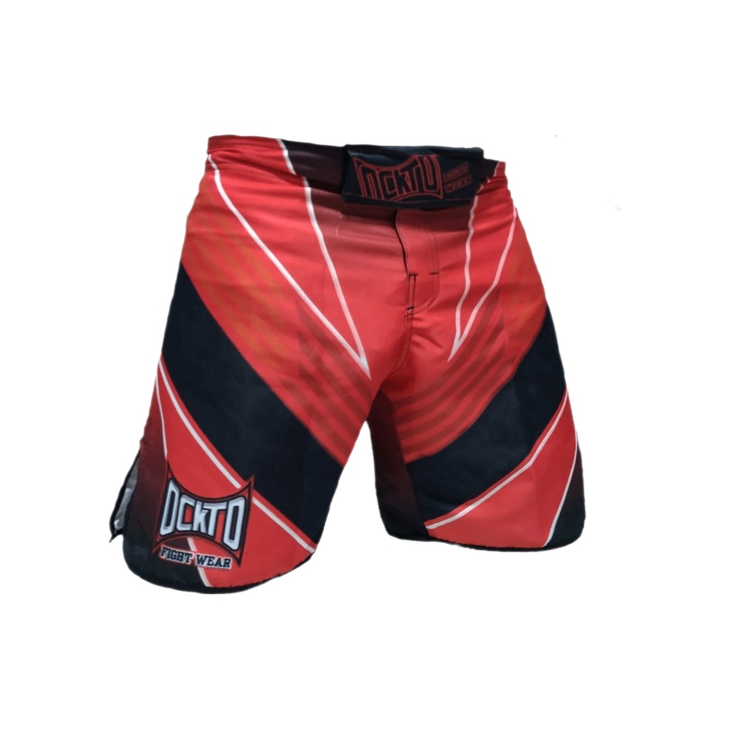 Short Bermuda Mma Muay Thai BJJ Ockto Ultimate Vermelho