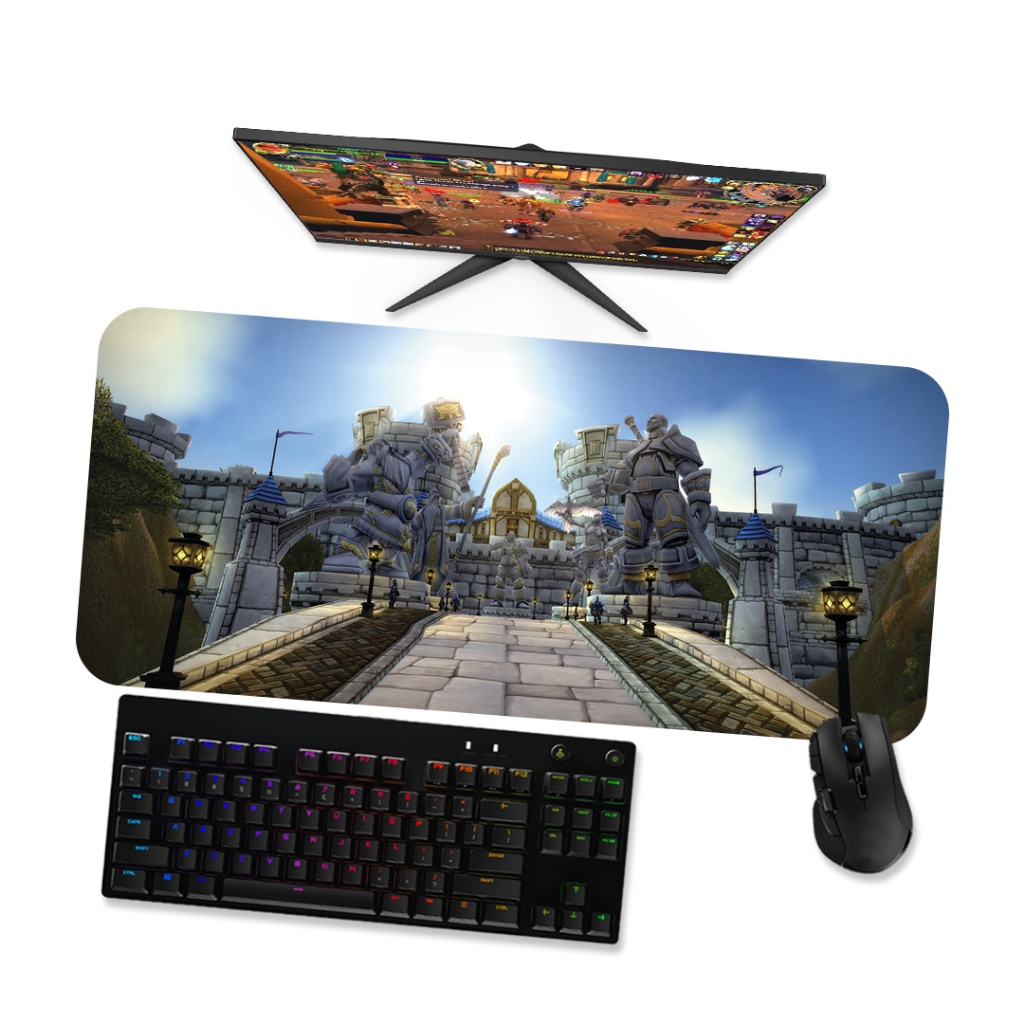 Mouse Pad Gamer Grande WOW  Stormwind City 1 90x40 80x40 60x40 70x30 45x40