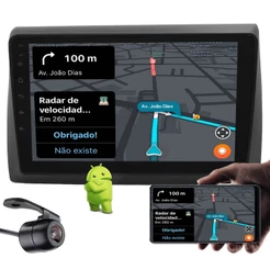 Multimídia 9" Polegadas Android Fiat Stilo 2003 até 2011 + Câmera de Ré