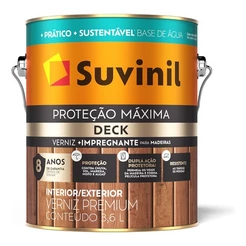 Verniz Proteção Máxima Deck Base Água Natural Acetinado Suvinil 3,6l