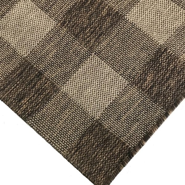 Tapete Sisalis Para Área Interna E Externa – Jolitex - Vichy Marrom - 250x300cm