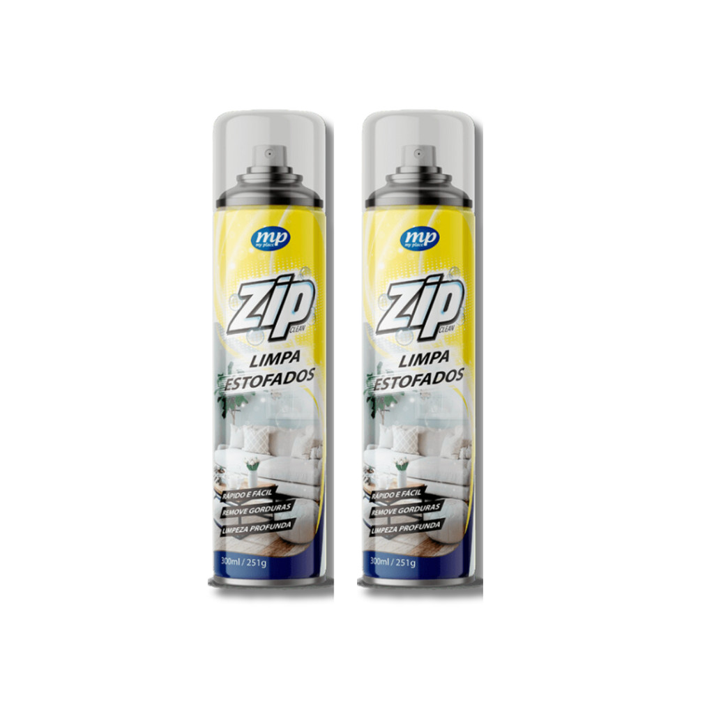 Kit c/ 2 Limpa Estofado, Tapetes, Colchões Zip 300ml - My Place em Oferta na Shopee