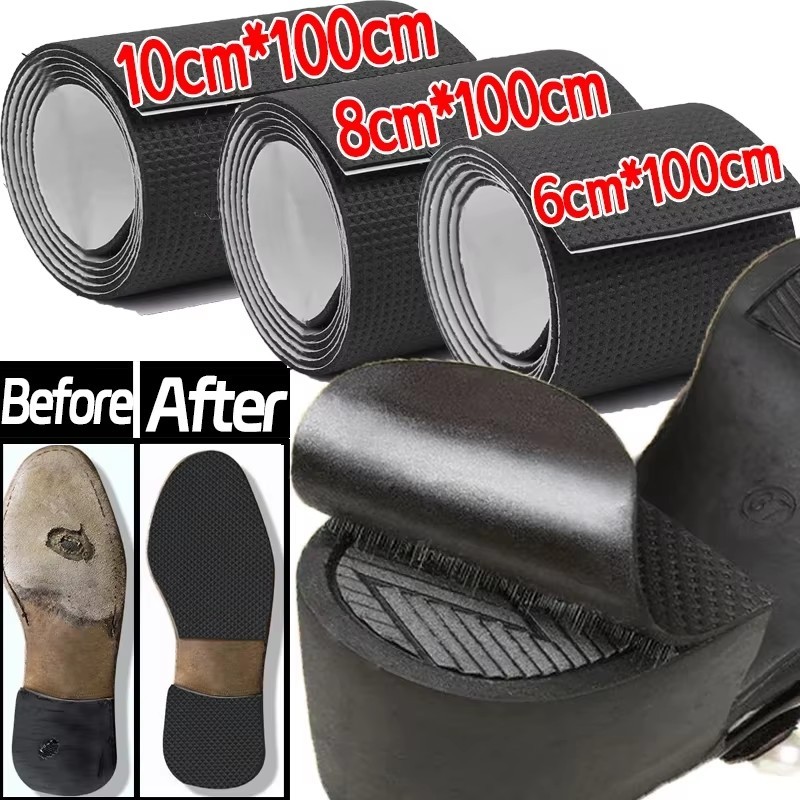 Almofada Silenciosa Antiderrapante Sola Adesivos Sapatos Remendo Forte Auto Adesivo Cortável Grade Padrão Solas Anti Des em Oferta na Shopee