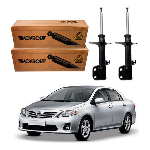 Amortecedor Dianteiro Dir/Esq (Par) - Toyota Corolla 1.8 2008 2009 2010 2011 2012 2013 2014 - Monroe