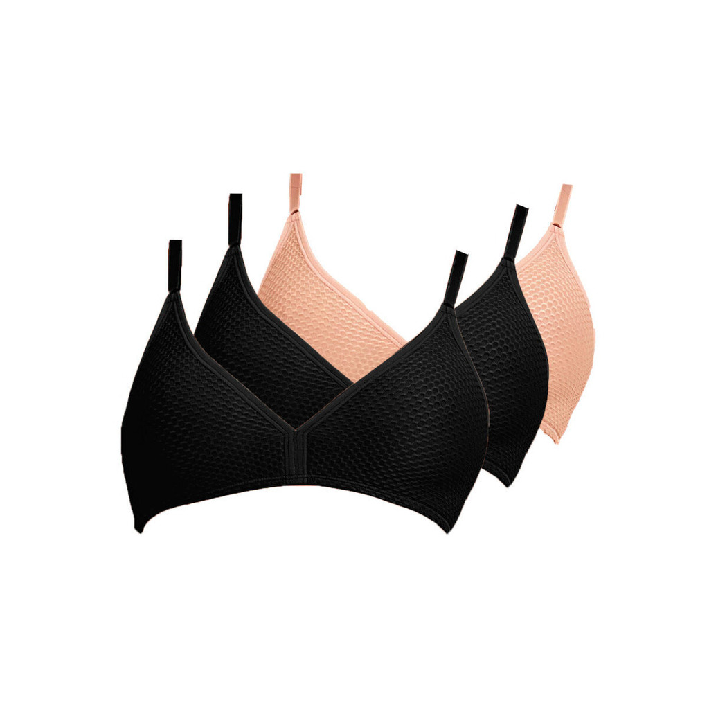 Kit com 3 Sutiãs sem Aro e sem Bojo Dilady 203100