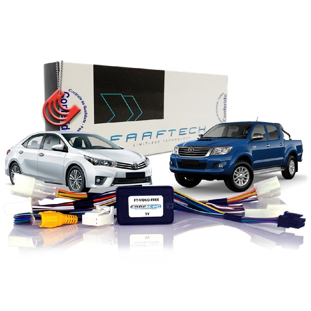 Modulo Interface Desbloqueio TV DVD Corolla e Hilux Toyota Tela Vídeo em Movimento Faaftech FT-VF-TY em Oferta na Shopee