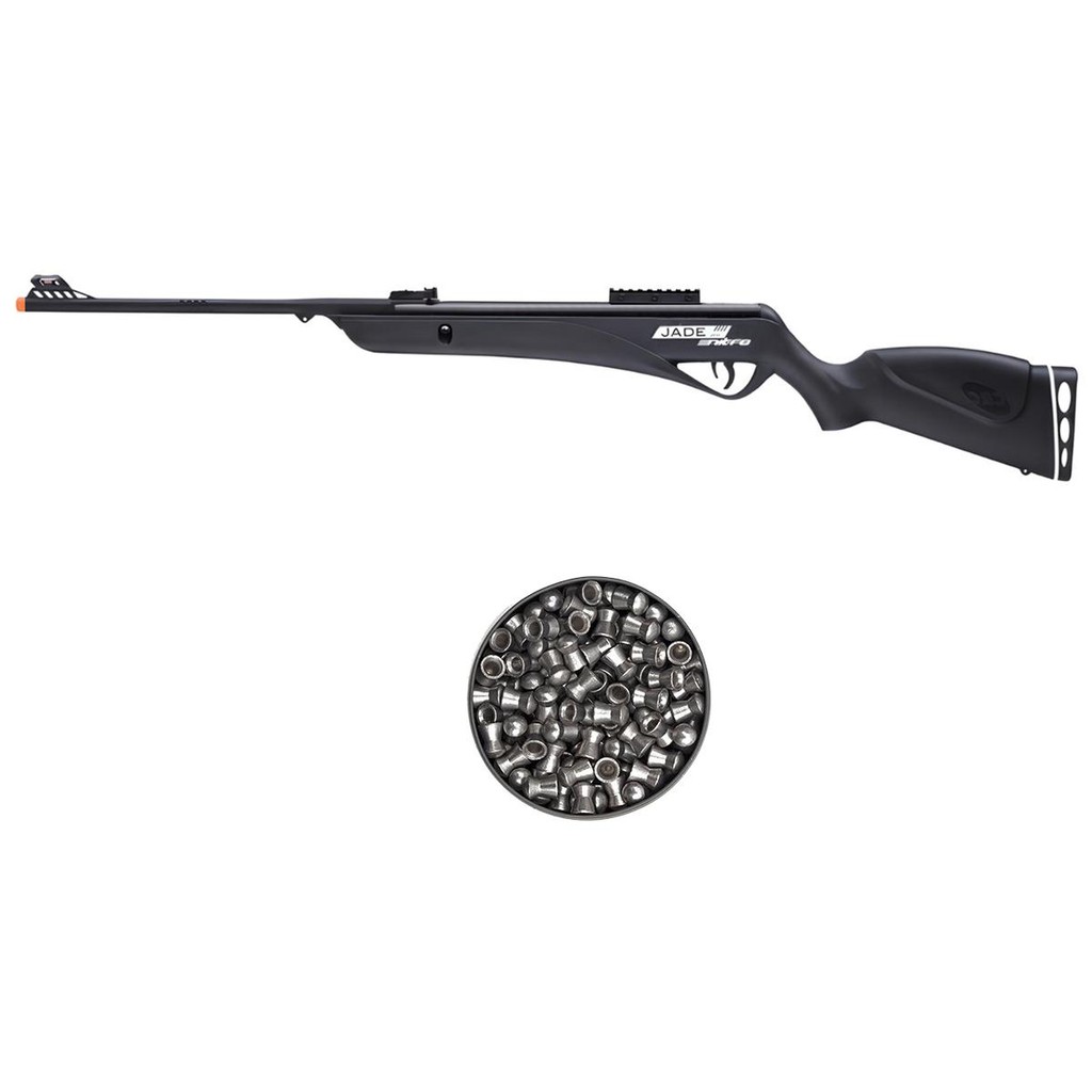 Carabina de Pressão Jade Pro Nitro Preta 5.5mm - CBC + Chumbo em Oferta na Shopee