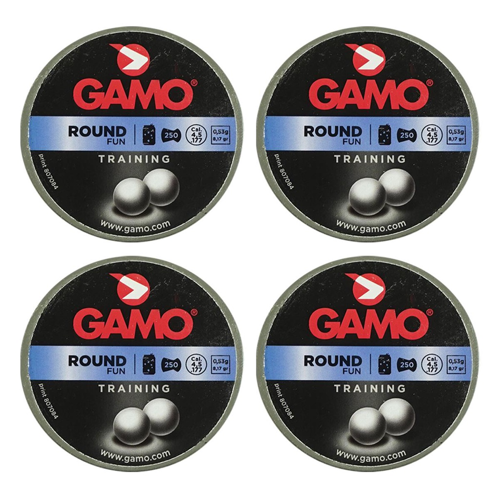 4x Esferas de Chumbo 4.5mm 250un. Gamo Round 8.17gr em Oferta na Shopee
