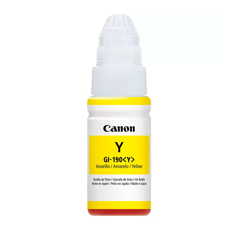 Garrafa de tinta Canon GI190Y Amarelo 70ml em Oferta na Shopee