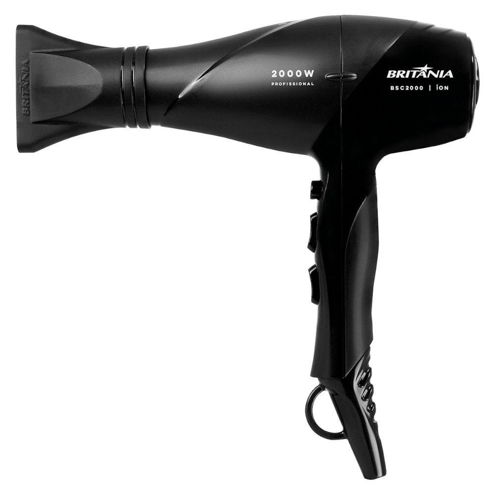 Secador de Cabelos Britânia BSC2000 2000W Alta Vazão e Temperatura em Oferta na Shopee