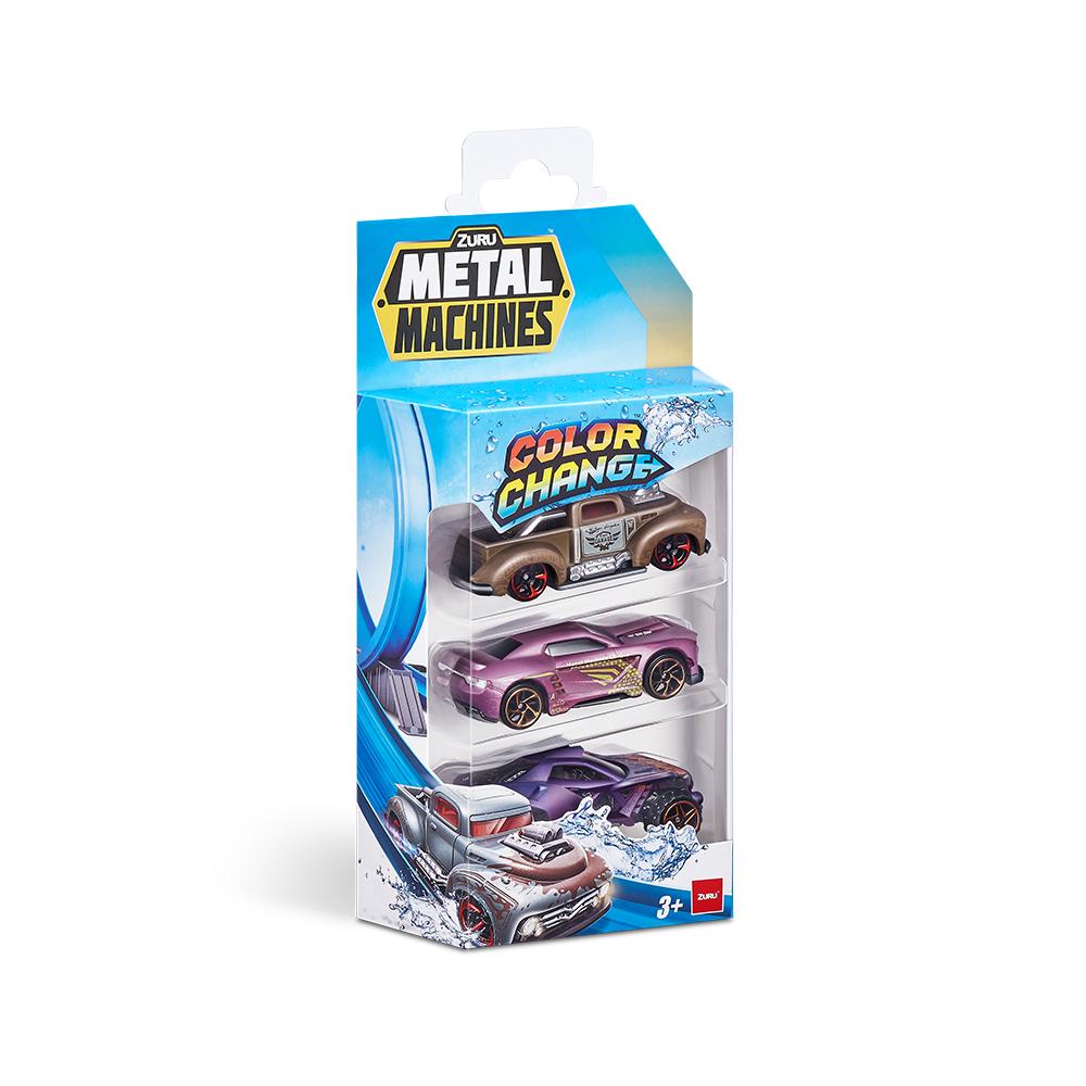 Miniveiculo Metal Machine Color Change Pack C/3 - Rev Rod White Fang Dragsta - Mom & Baby