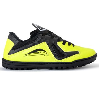 Chuteira Society Campo Grama Sintética Amarelo Limão Preto Sola Borracha Colado Costurado Lançamento Envio Imediato