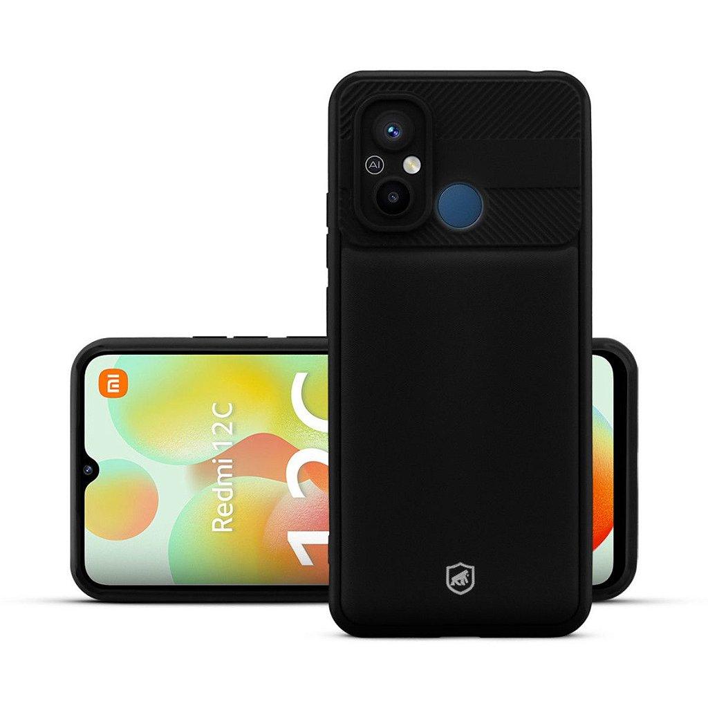 Capa Case Capinha para Redmi 12C - Symetric Preta - Gshield