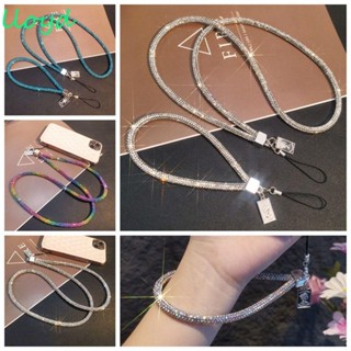 LLOYD Rhinestone Cordão Telefônico , Com Corrente De Pulso Diamante Completo , Pingente De Luxo Anti-Perda De Alças Telefônicas Curtas Longas Acessórios Telefônicos