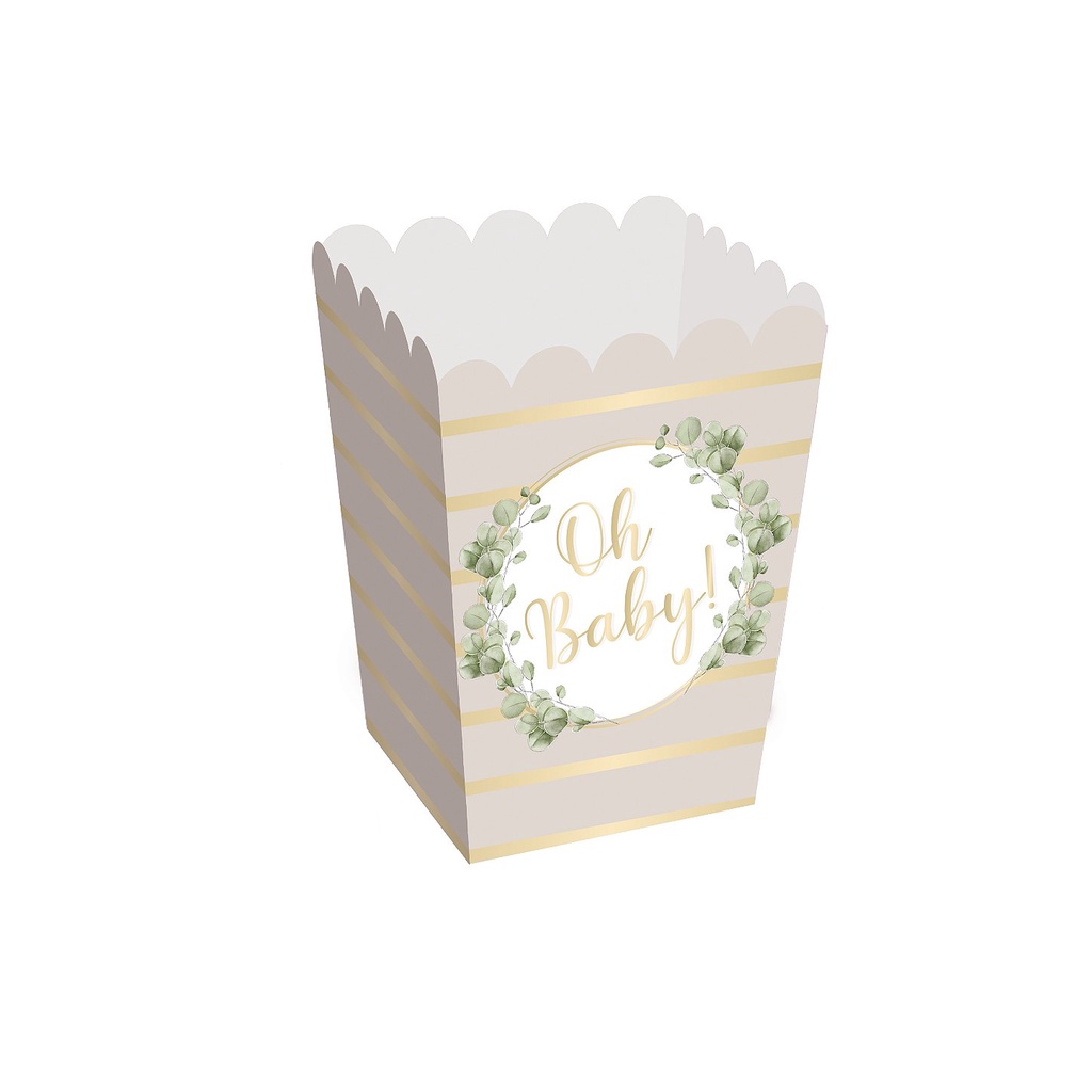 Caixa Pipoca - Festa OH Baby Boy - 10 unidades - Cromus - Rizzo