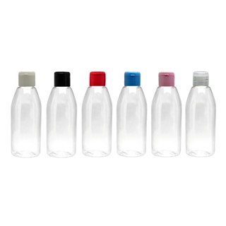 10 Frascos Plástico Pet 100 Ml Capri Flip Top para álcool gel, shampoo, sabonete líquido e cremes
