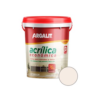Tinta Acrílica Econômica Gelo 3,6L - ARGALIT