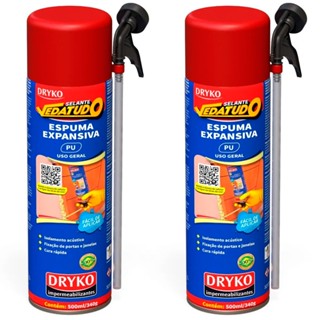 Kit 2 Espuma expansiva de poliuretano 500 ml - VEDATUDO Dryko