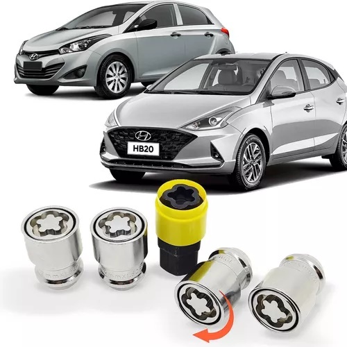 Trava Parafuso Porca Antifurto De Rodas Kia Sportage / Cerato / Picanto / Sorento / Carnival / Cadenza