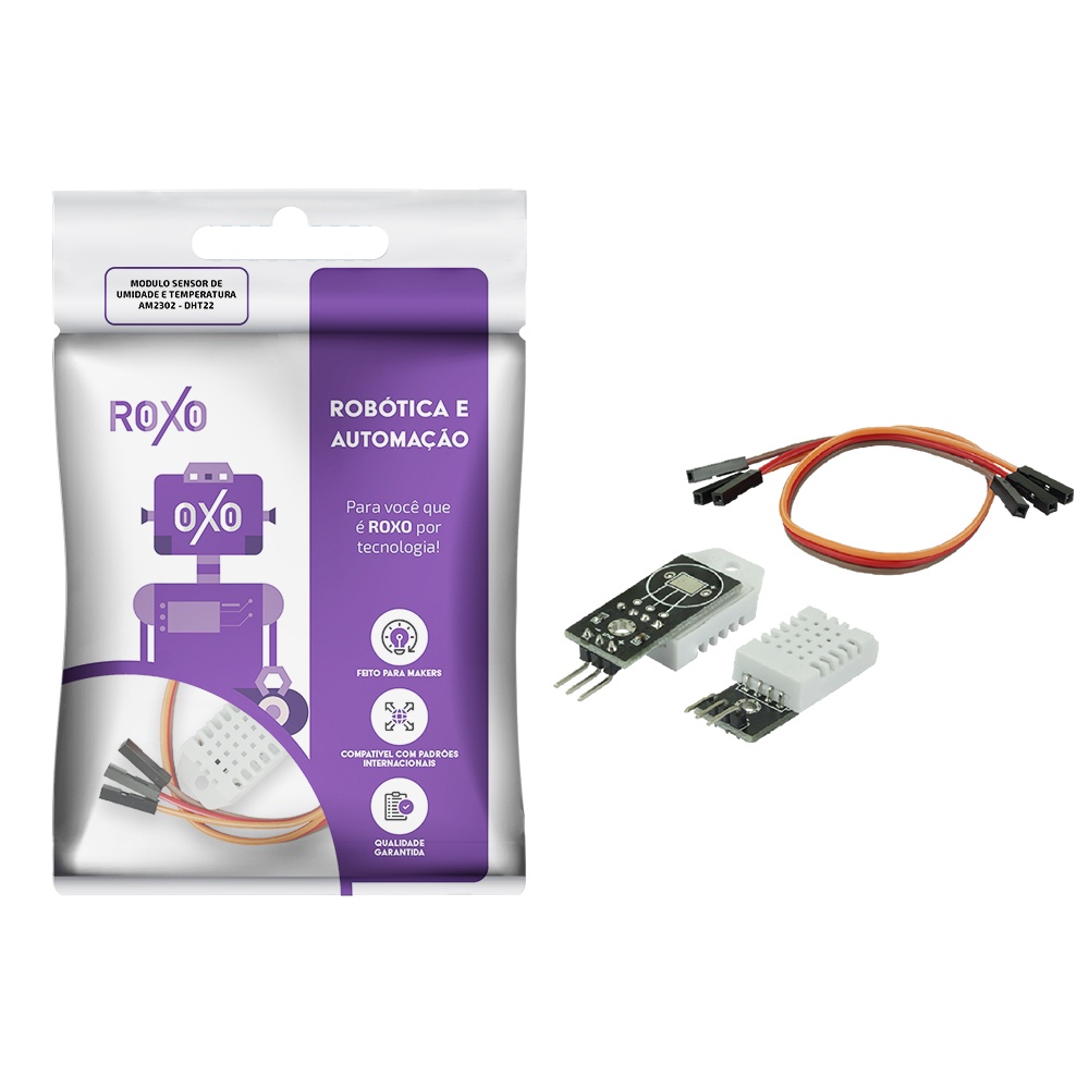 Módulo Sensor De Umidade e Temperatura AM2302 DHT22 - RoXo