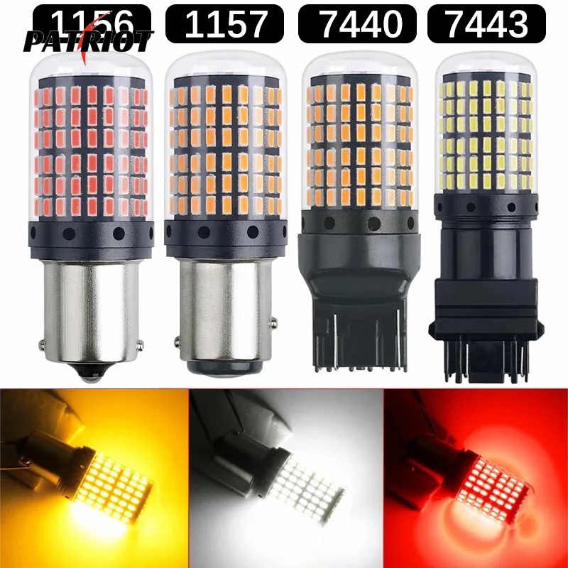 1157 Motocicletas Auto Brake Tail RV Light/7440 Lâmpadas LED Luzes De Sinalização/7443 Amarelo Branco Caminhões Carros Reversas/1156 Backup Revers Lights Luz Interna em Oferta na Shopee