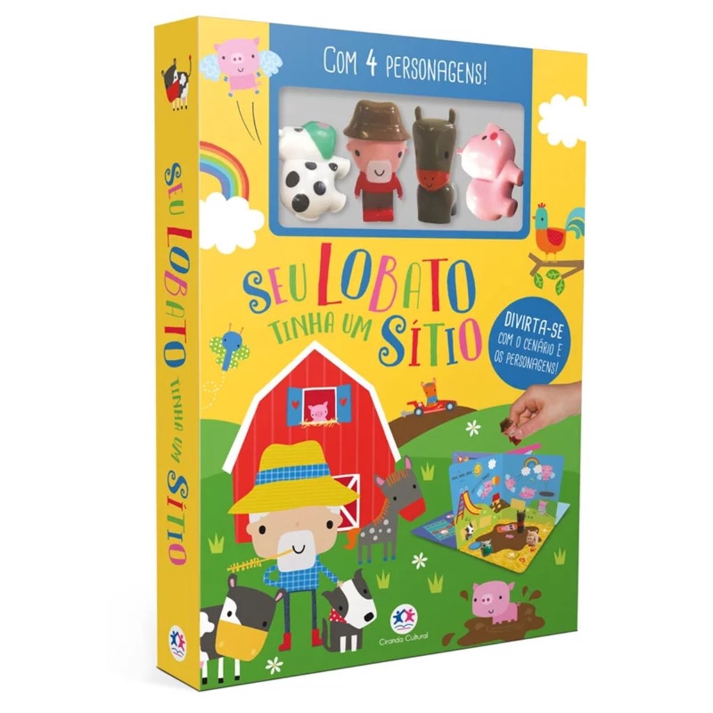 Livro Com Cenário Seu Lobato tinha um sítio | Com 4 Personagens | Ciranda Cultural em Oferta na Shopee
