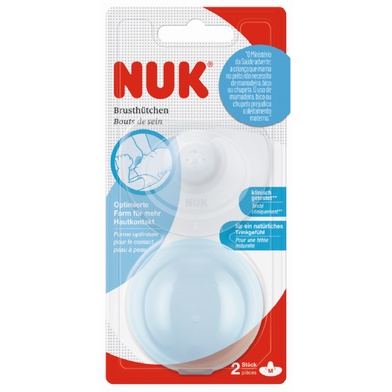 PROTETOR DE MAMILO NUK COM 2UN SILICONE ERGONÔMICO CONFORTO E PROTEÇÃO