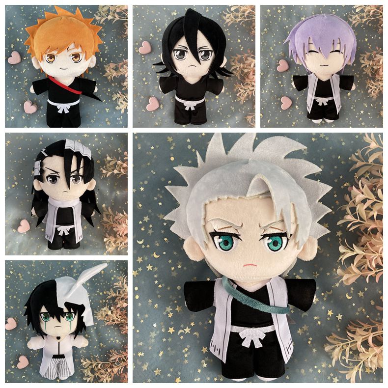 Novo 20cm Anime BLEACH Boneca De Pelúcia Varrer Queijo em Queijo em Queijo para o Gin Stuffed Toy Boy Boneca De Algodão