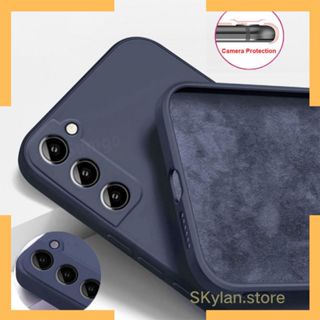 Capa case Aveludado Soft TPU Liquid Silicone Compativel para Samsung Galaxy S23 s23FE S23plus S23 ultra A54