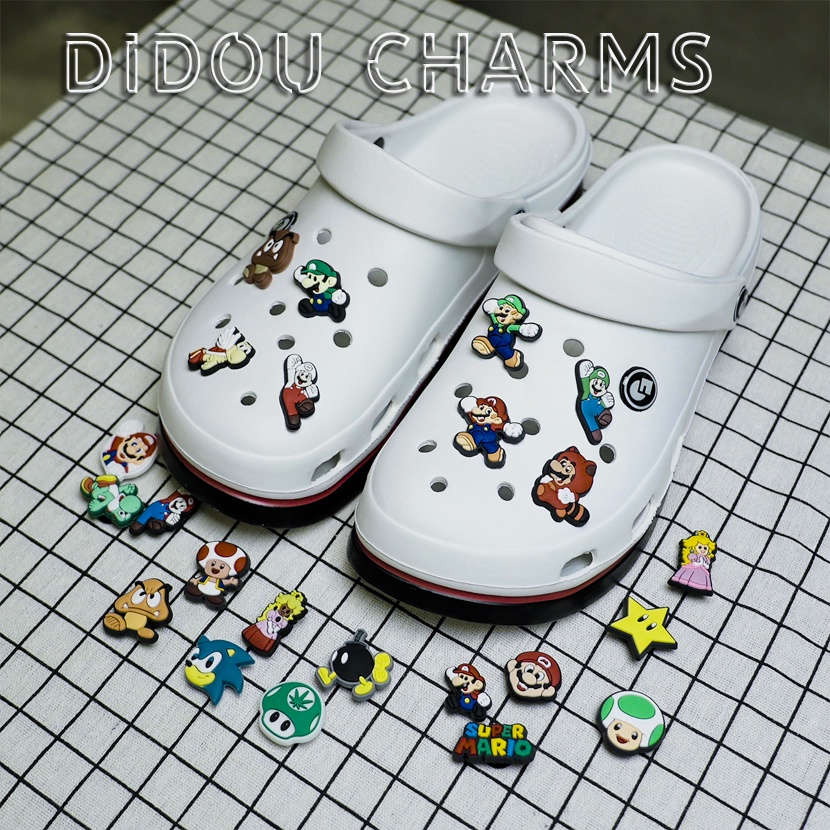 DIDOU PVC Sapato Encantos Acessórios Jogo Decoração Personagens Do Fivelas De Para Tamanco Sandálias Pino Presentes De A