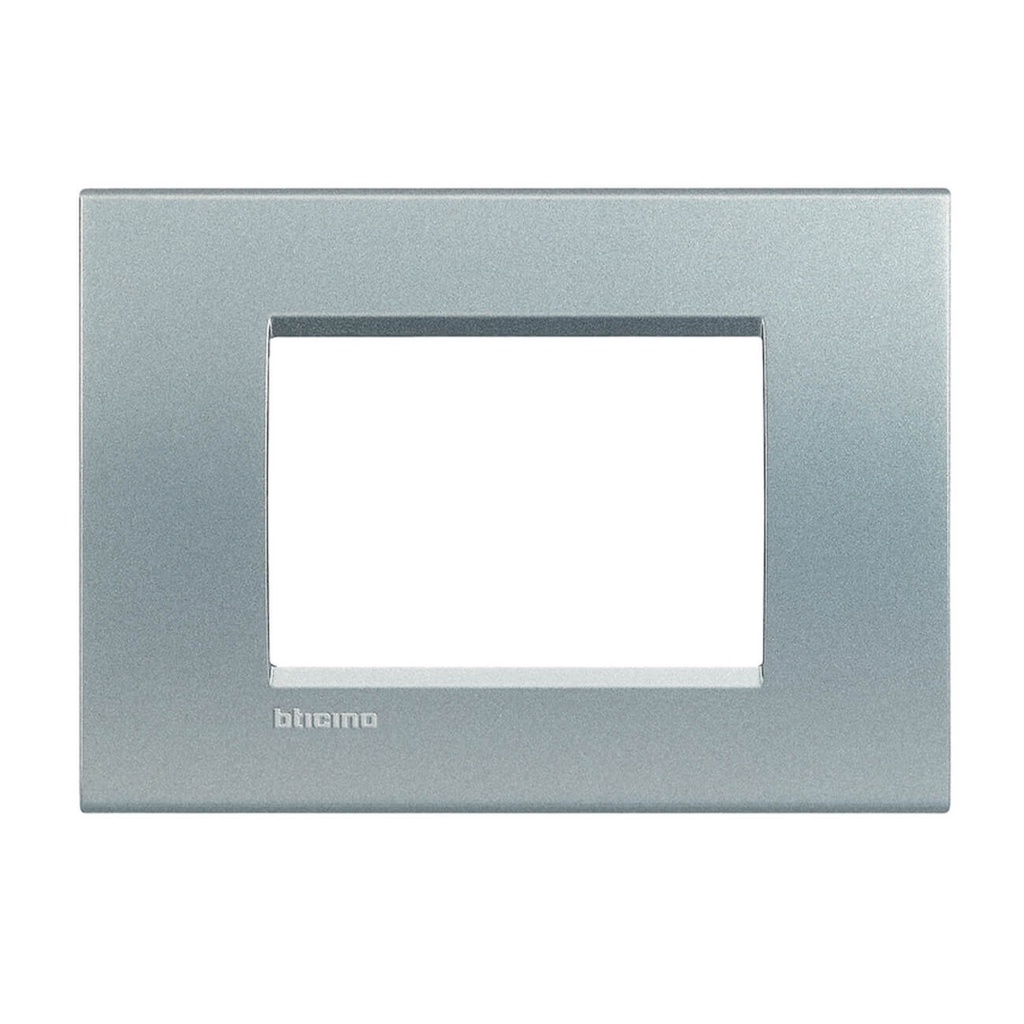 Placa Quadrada 3 Postos Juntos 4x2 Bticino Living Light Legrand