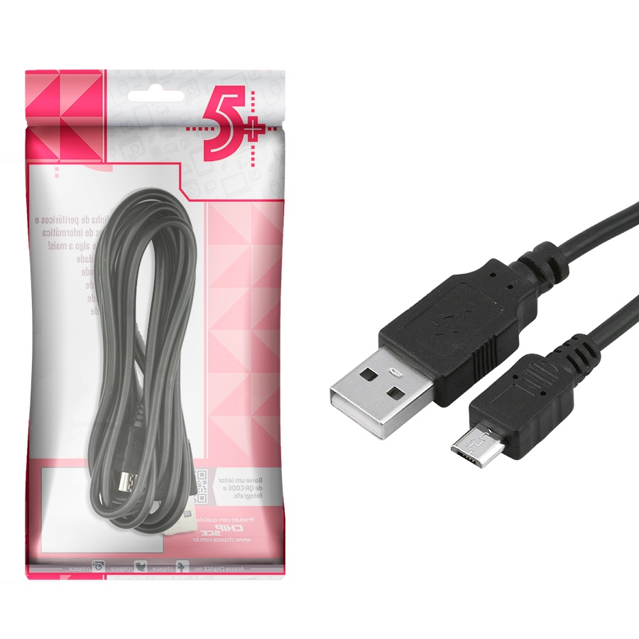 Cabo Turbo Usb 1.8 M Micro-usb V8 Carregar Celular Dados