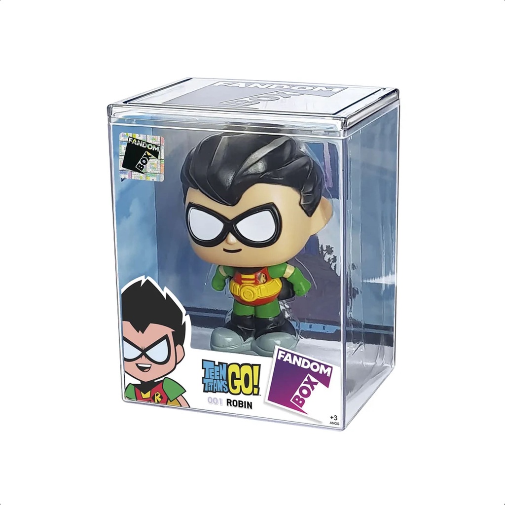 Fandom Box Robin Jovens Titãs Boneco Colecionável 11,5 cm Material Vinil Atóxico - Líder Brinquedos 3235 - Hobbies & Collections