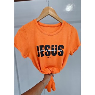 BLUSA ESTAMPADA - T-SHIRT - JESUS O CAMINHO ,A VERDADE E A VIDA