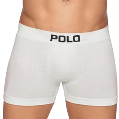 Kit C/3 Cuecas Boxer Polo 781 Algodão Masculina / Branco