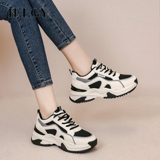 Ielgy Daddy Shoes Women New Style Pequenos tênis casuais de altura espessa em Oferta na Shopee